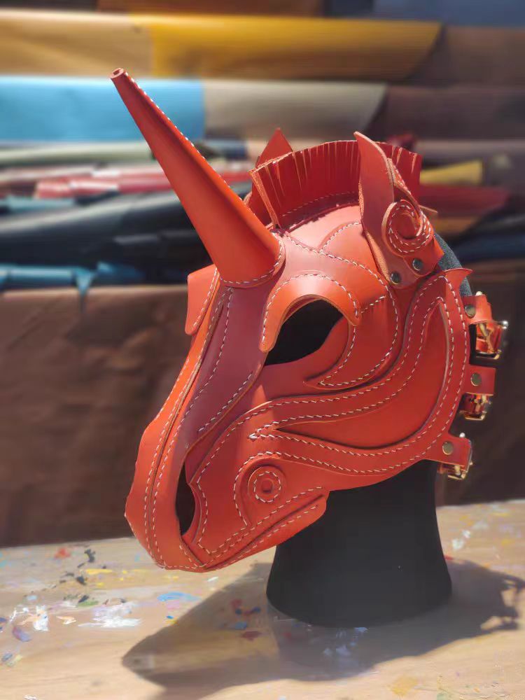 Horse head unicorn mask