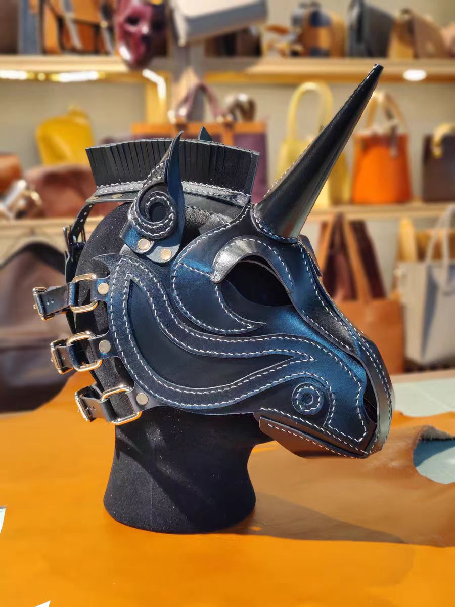 Horse head unicorn mask