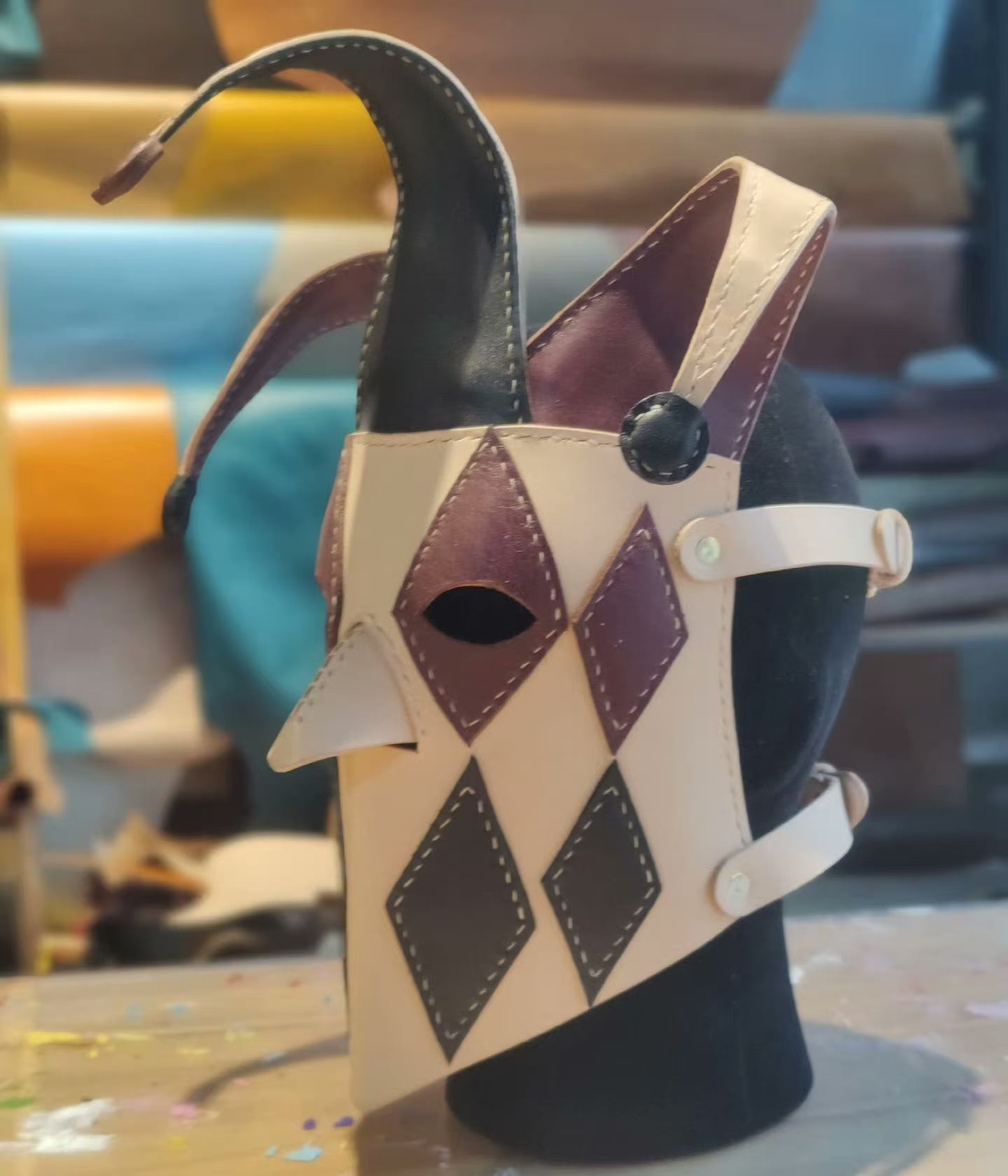 Poker Face Clown Mask