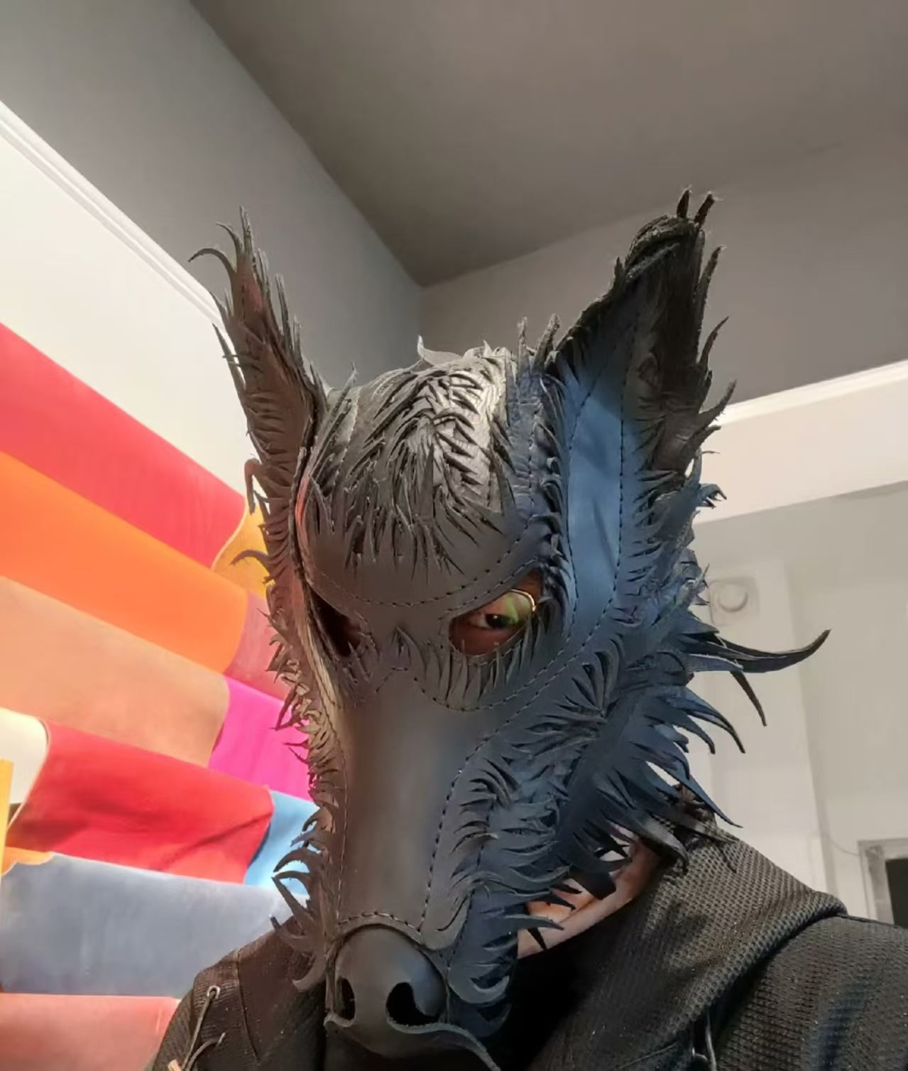 Wolf head mask
