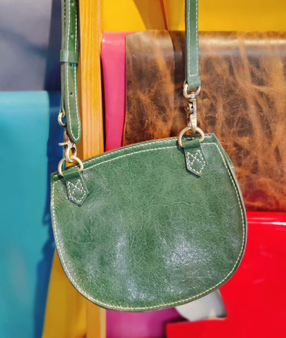 Crocodile pattern saddle bag