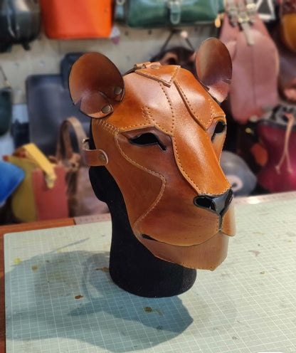 Leopard head mask