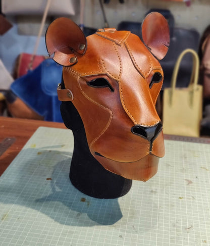 Leopard head mask