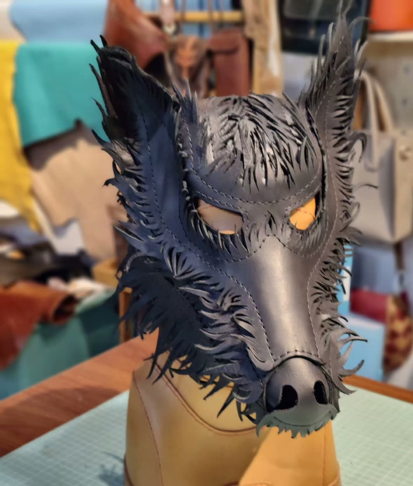 Wolf head mask