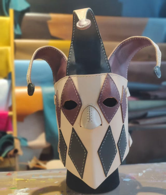 Poker Face Clown Mask