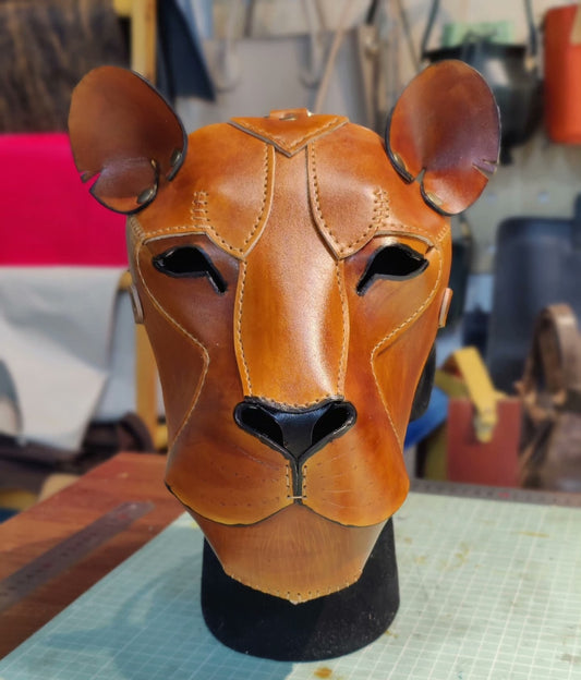 Leopard head mask